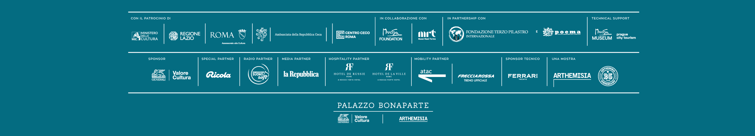 Loghi Partner - Mostra Alphonse Mucha - Palazzo Bonaparte